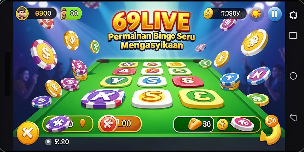 Tampilan gameplay Bingo yang menarik di 69LIVE.