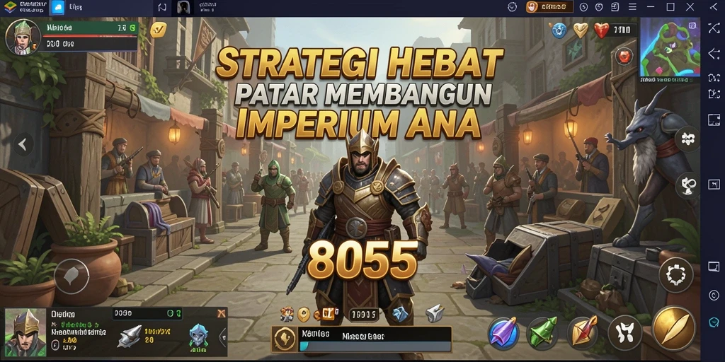 Tangkapan layar gameplay 8055 dengan aksi strategi yang mendebarkan.