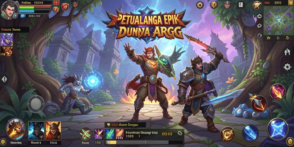 Screenshot H89 menampilkan aksi epic dalam pertarungan ARPG.