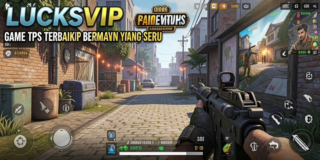 Tampilan gameplay seru dalam pertempuran intens di LUCKSVIP.