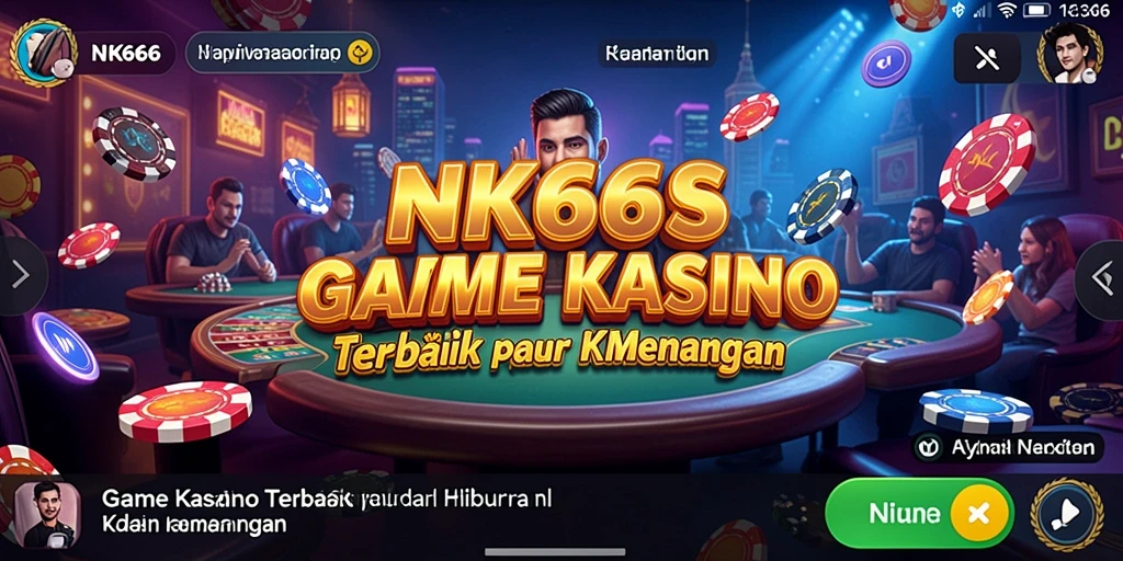 Screenshot gameplay NK666 yang menampilkan keseruan permainan Kasino.
