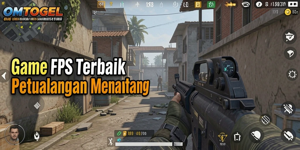 Tampilan menegangkan dari game FPS dengan aksi intens.