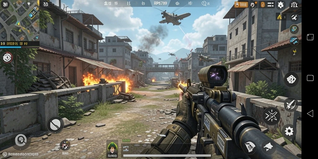 Tampilan mendalam dari pertempuran FPS yang intens.