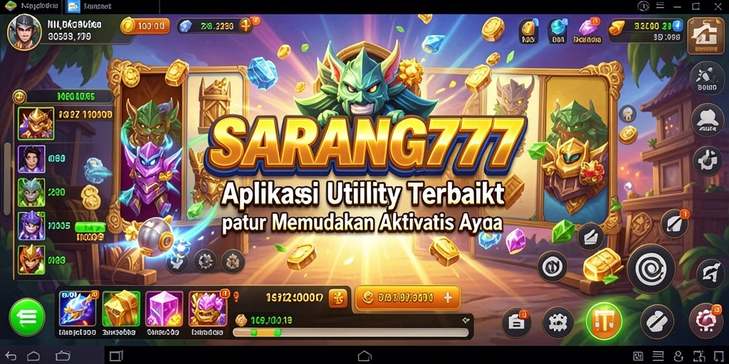 Tampilan antarmuka SARANG777 yang modern dan fungsional.
