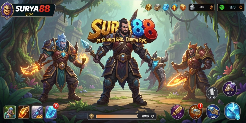 Tampilan gameplay RPG SURYA88 yang memukau dan interaktif.