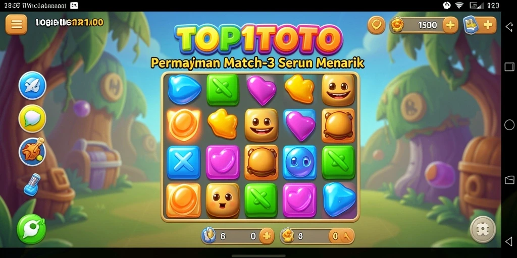 Tampilan gameplay TOP1TOTO yang menarik dan penuh warna.