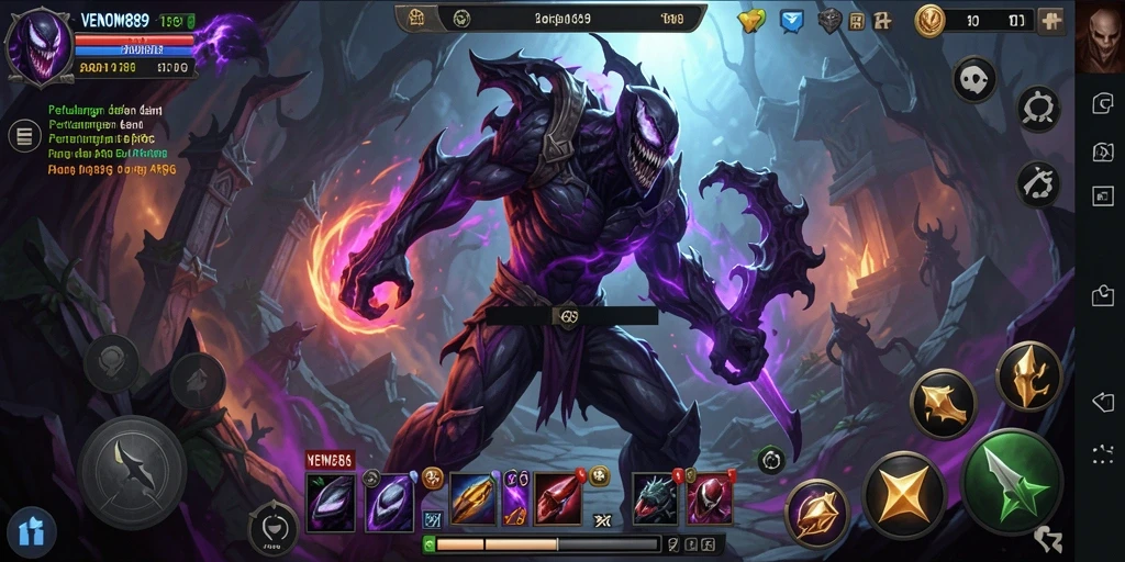 Tampilan gameplay epic dalam VENOM889 yang seru dan menantang.