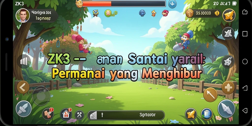 Screenshot gameplay ZK3 menampilkan momen seru saat bermain.